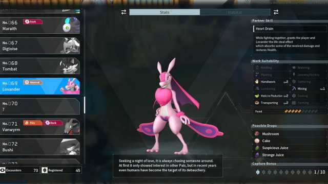 Quest ce que le 69e Pal de Palworld –Reponse Palworld 69ème entrée Paldeck