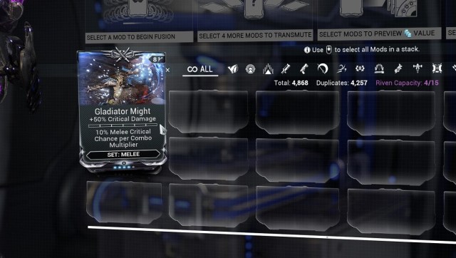 Warframe Comment obtenir le mod Gladiator Might Warframe Gladiateur Puissance