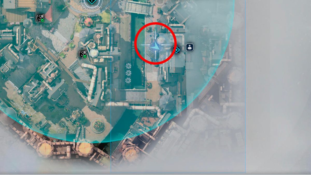 1709184324 289 Final Fantasy 7 Rebirth Que se passe t il si vous Capture d’écran de l’emplacement d’Aerith sur la carte dans Final Fantasy 7 Rebirth.