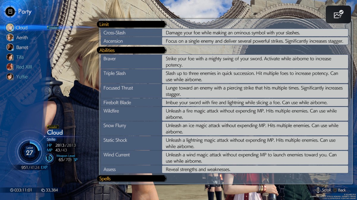 1709184678 156 Meilleur build de debut de partie pour Cloud dans Final Final Fantasy VII Rebirth Version de début de partie pour le cloud