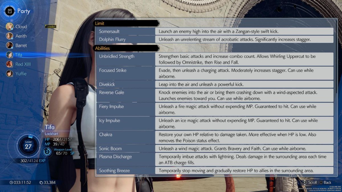1709185039 92 Meilleur build de debut de partie pour Tifa dans Final Final Fantasy VII Rebirth Build de début de partie pour Tifa
