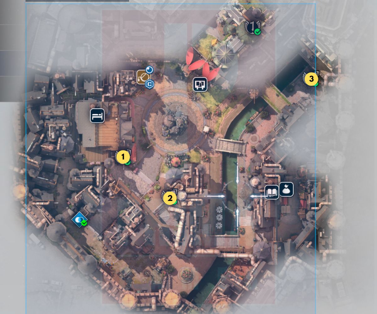 1709186136 47 Carte complete des prairies dans Final Fantasy 7 Rebirth Image de l’emplacement des joueurs du Sang-de-la-Reine des Prairies dans Final Fantasy 7 Rebirth.