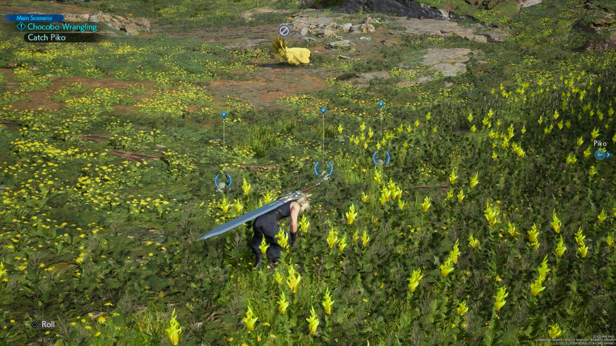 1709186491 849 Comment trouver et attraper Piko le chocobo dans Final Fantasy Capture d’écran du jet de pierres dans Final Fantasy 7 Rebirth.