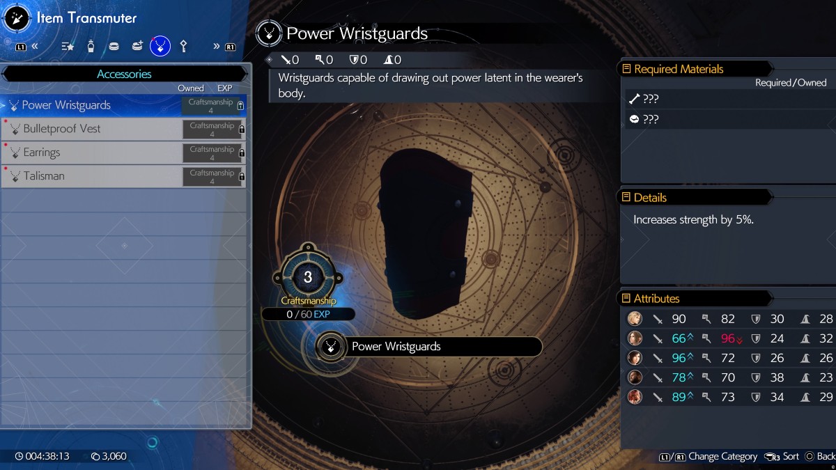 Comment debloquer plus de recettes de transmutateur dans Final Fantasy Recettes de transmutateur dans Final Fantasy 7 Rebirth
