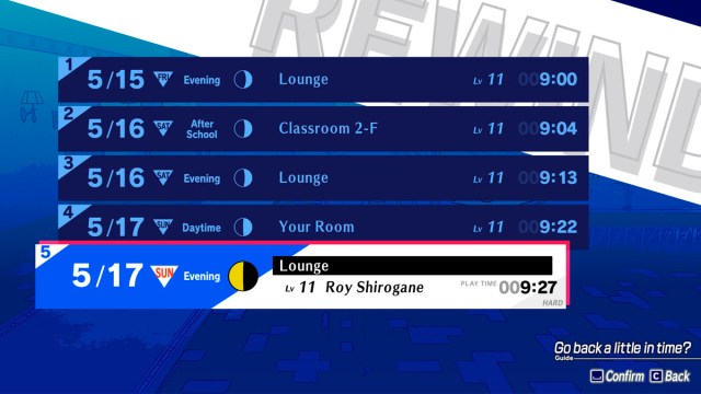 Comment fonctionne le rembobinage dans Persona 3 Reload – Comment fonctionne le rembobinage dans Persona 3 Reload –