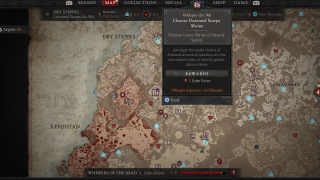 Comment trouver des sanctuaires lunaires dans Diablo 4 Emplacement du sanctuaire lunaire