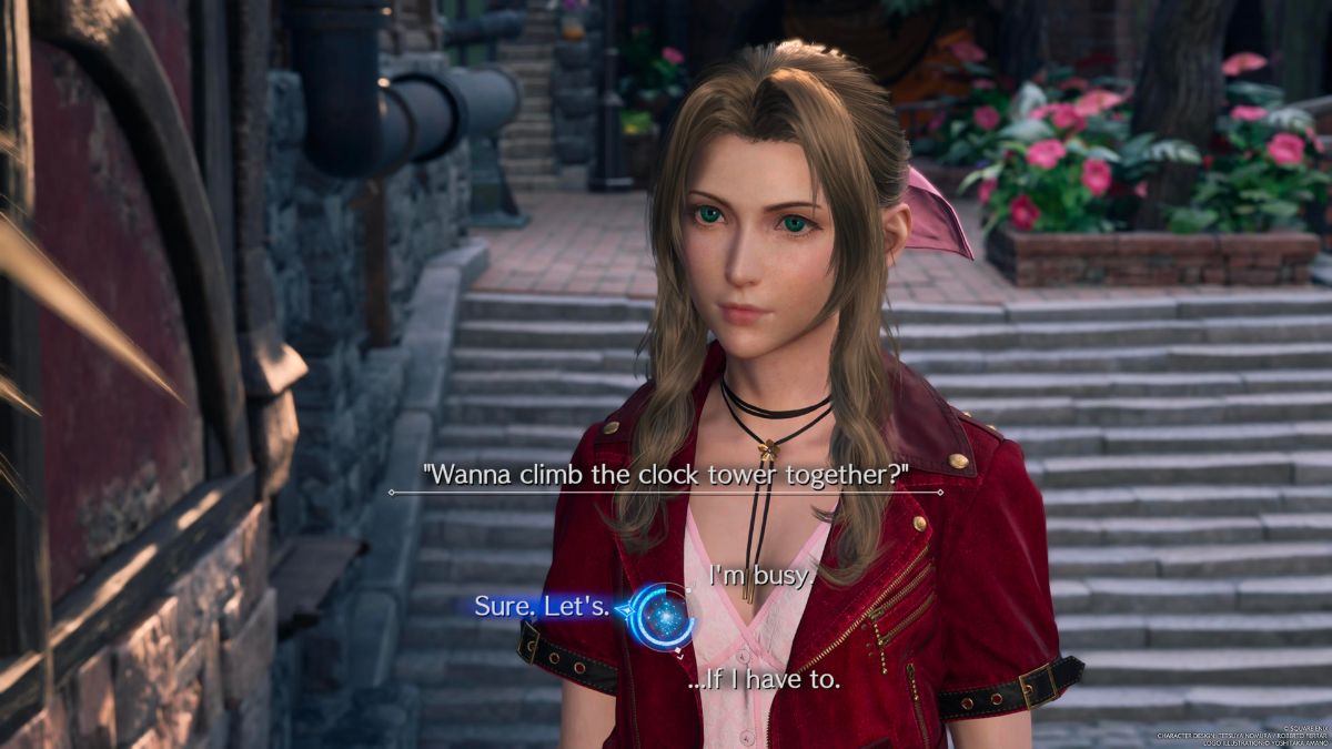 Final Fantasy 7 Rebirth Que se passe t il si vous Capture d’écran d’Aerith dans Final Fantasy 7 Rebirth.
