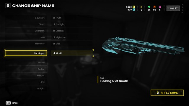 Helldivers 2 Toutes les options de nom de vaisseau Helldivers 2 Toutes les options de nom de vaisseau
