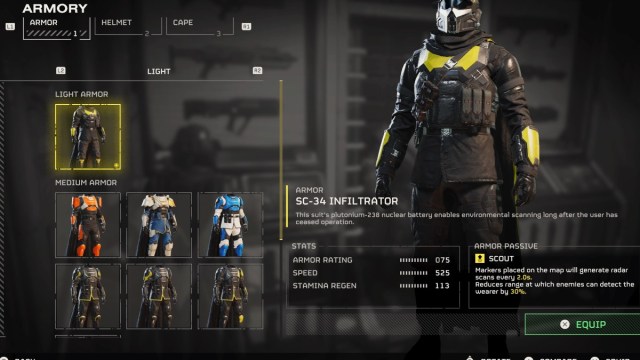 La meilleure armure de Helldivers 2 Armure légère dans Helldivers 2