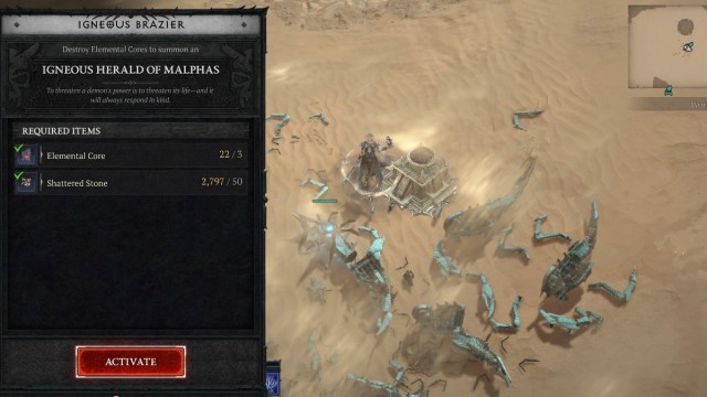 Les tremblements arcaniques de Diablo 4 Invocation de brasero Diablo 4