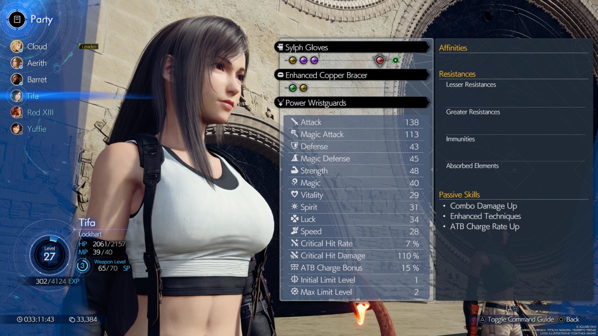 Meilleur build de debut de partie pour Tifa dans Final Final Fantasy VII Rebirth Build de début de partie pour Tifa