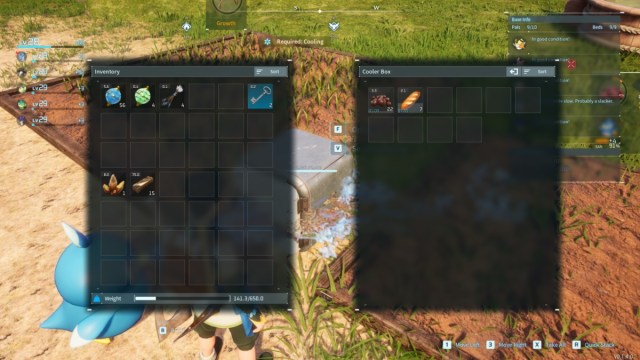 Meilleurs amis pour se rafraichir dans Palworld classes Inventaire des glacières Palworld