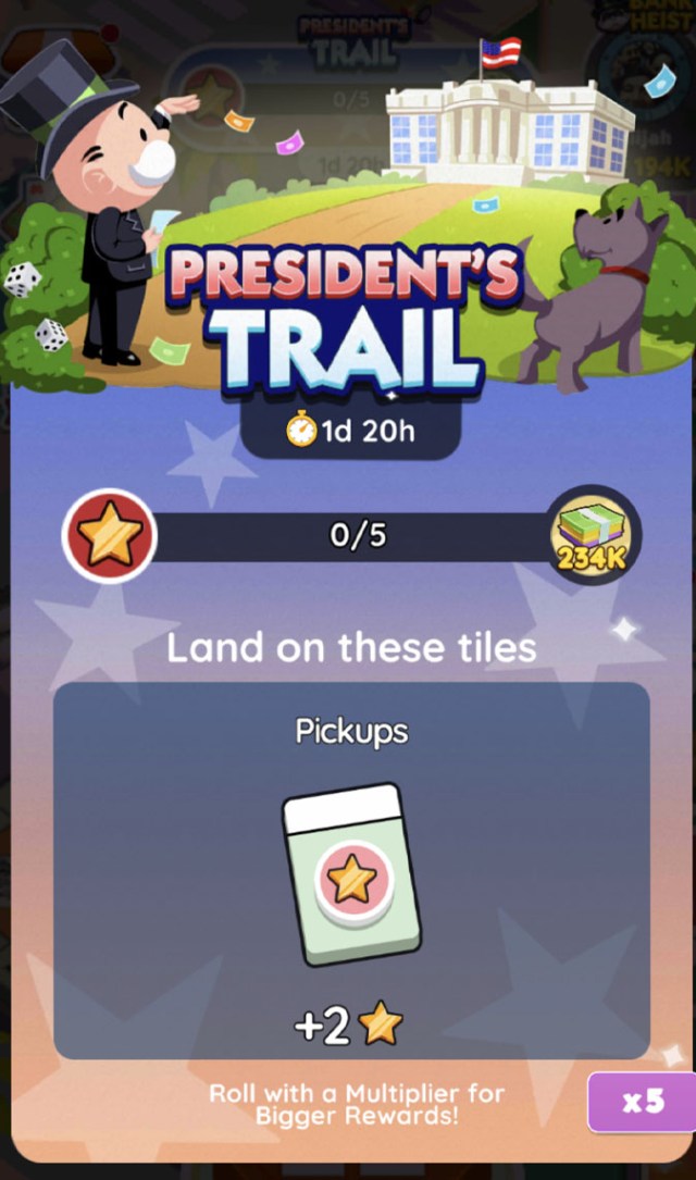 Monopoly GO Toutes les recompenses de levenement Presidents Trail Monopoly GO Toutes les recompenses de levenement Presidents Trail