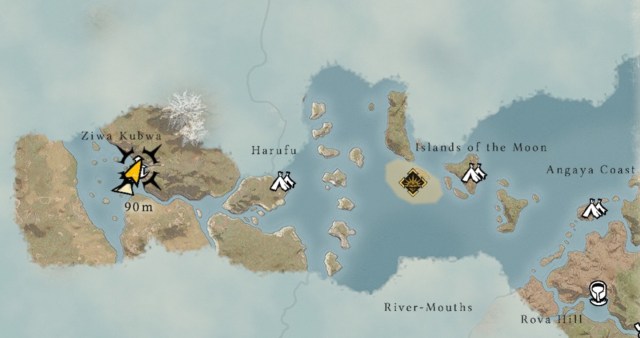 Ou trouver la mine dor engloutie dans Skull and Bones Carte de la côte d’Afrique de Skull and Bones