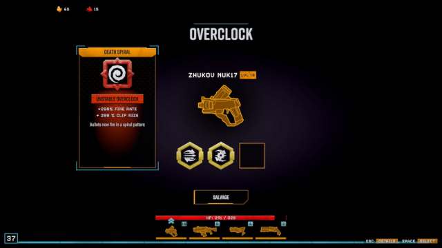 Que fait Salvage lors de loverclocking dune arme dans Deep Que fait Salvage lors de loverclocking dune arme dans Deep