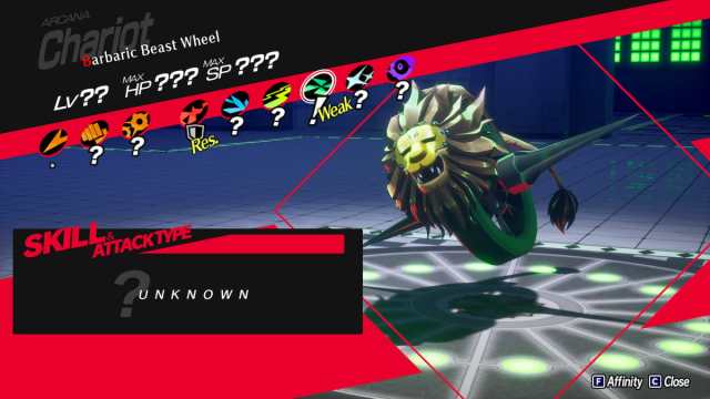 Quelle est la faiblesse de la Roue de la Bete Persona 3 Reload Bête barbare Roues affinités et faiblesses