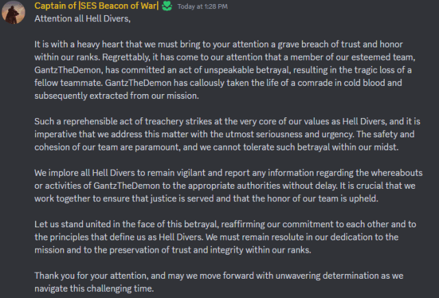 Qui est GantzTheDemon dans Helldivers 2 –Reponse Qui est GantzTheDemon dans Helldivers 2 –Reponse
