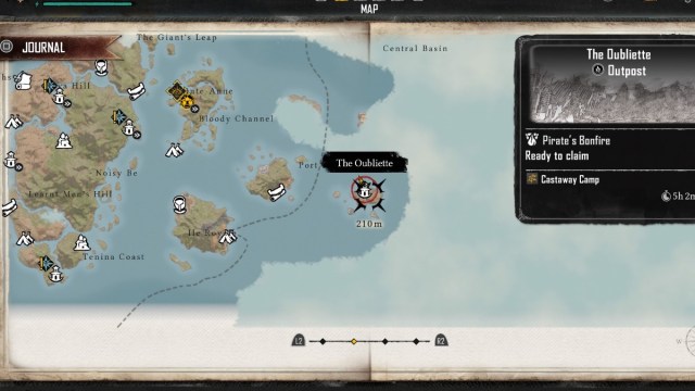 Skull and Bones Comment trouver le vaisseau fantome L’avant-poste d’Oubliette dans Skull and Bones