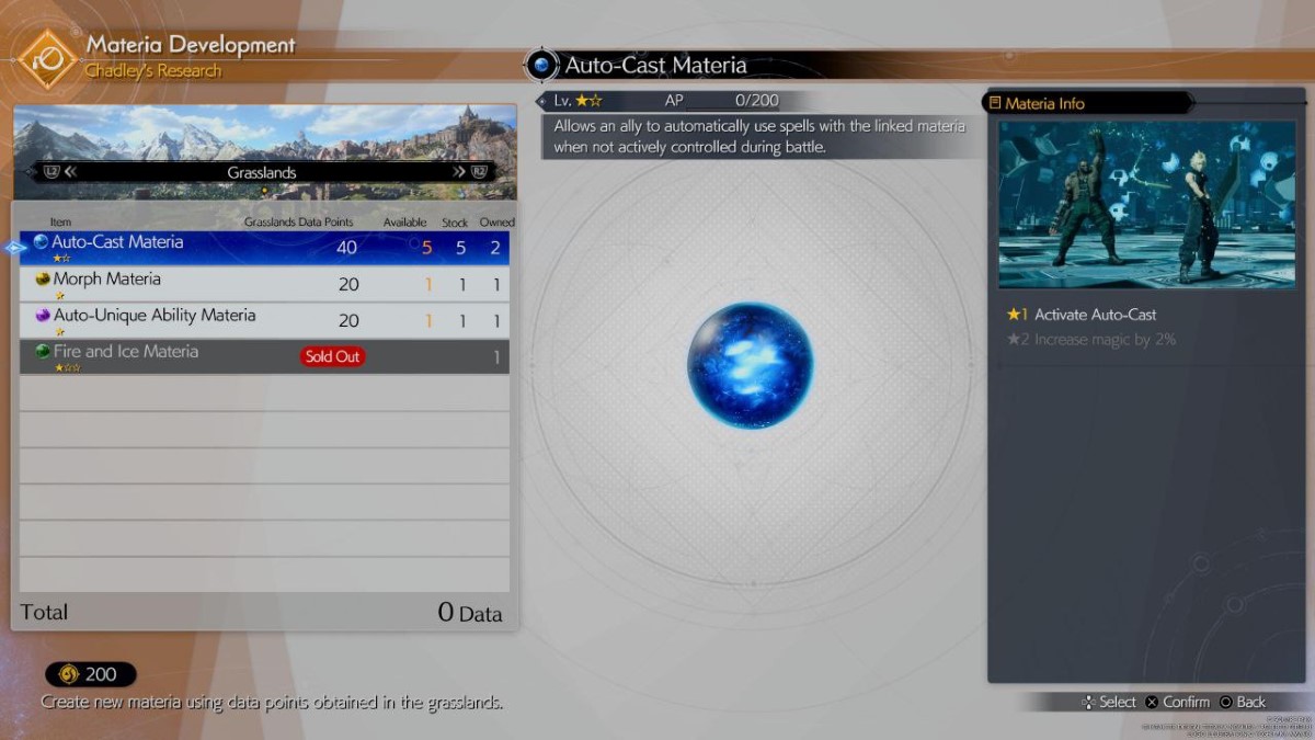 1709249003 999 Comment fonctionne la materia de lancement automatique dans Final Fantasy Final Fantasy VII Rebirth Auto Cast Matéria de Chadley