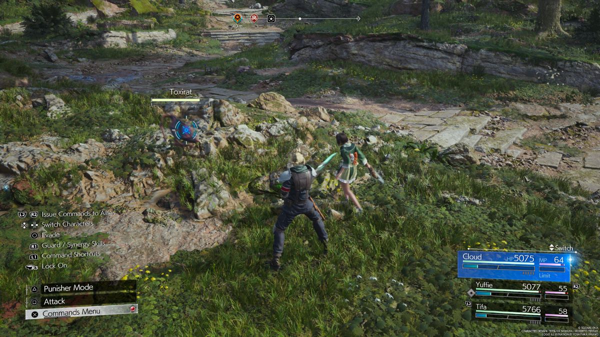 1709342435 982 Comment trouver Toxirat dans Final Fantasy 7 Rebirth Guide Capture d’écran du combat contre Toxirat dans FF7 Rebirth.