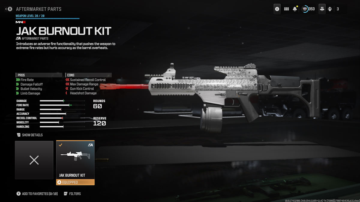 1709752974 679 Comment obtenir le kit depuisement JAK dans MW3 Statistiques du kit d’épuisement MW3 JAK