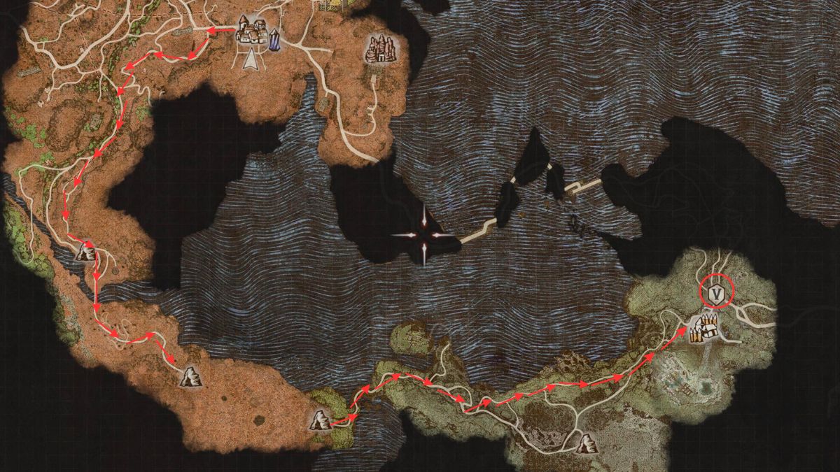 1711389694 345 Comment trouver Ernesto dans Dragons Dogma 2 entre un rocher Capture d’écran de l’emplacement d’Ernesto sur la carte dans Dragon’s Dogma 2.