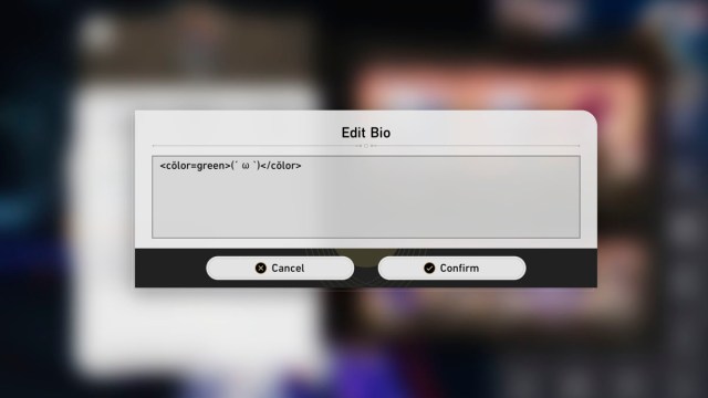 Comment changer la couleur de la bio de votre profil Exemple de couleur de la bio du rail étoile Honkai
