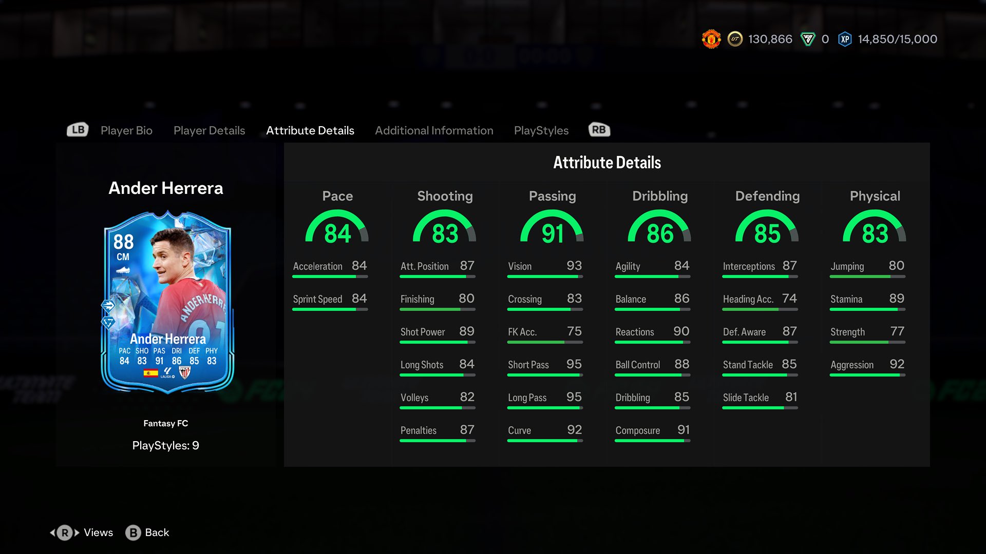 Comment completer EA FC 24 Ander Herrera Fantasy SBC EA FC 24 Ander Herrera Fantasy SBC Statistiques