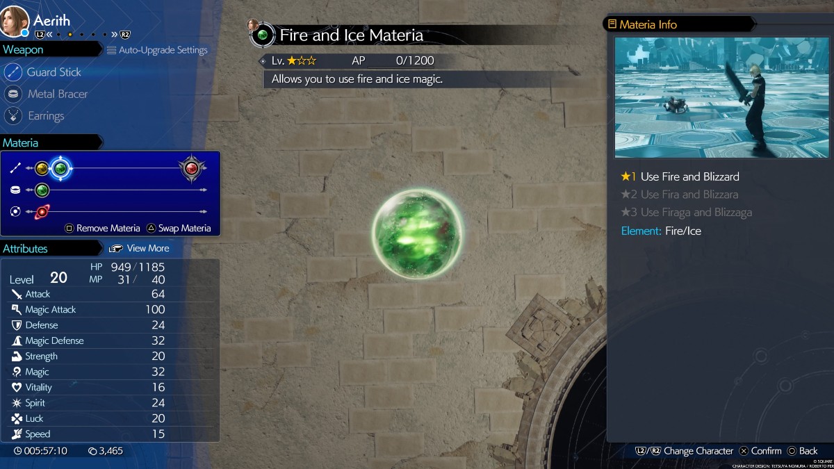 Comment faire monter de niveau rapidement les materias dans Final Niveau de matéria dans Final Fantasy 7 Rebirth