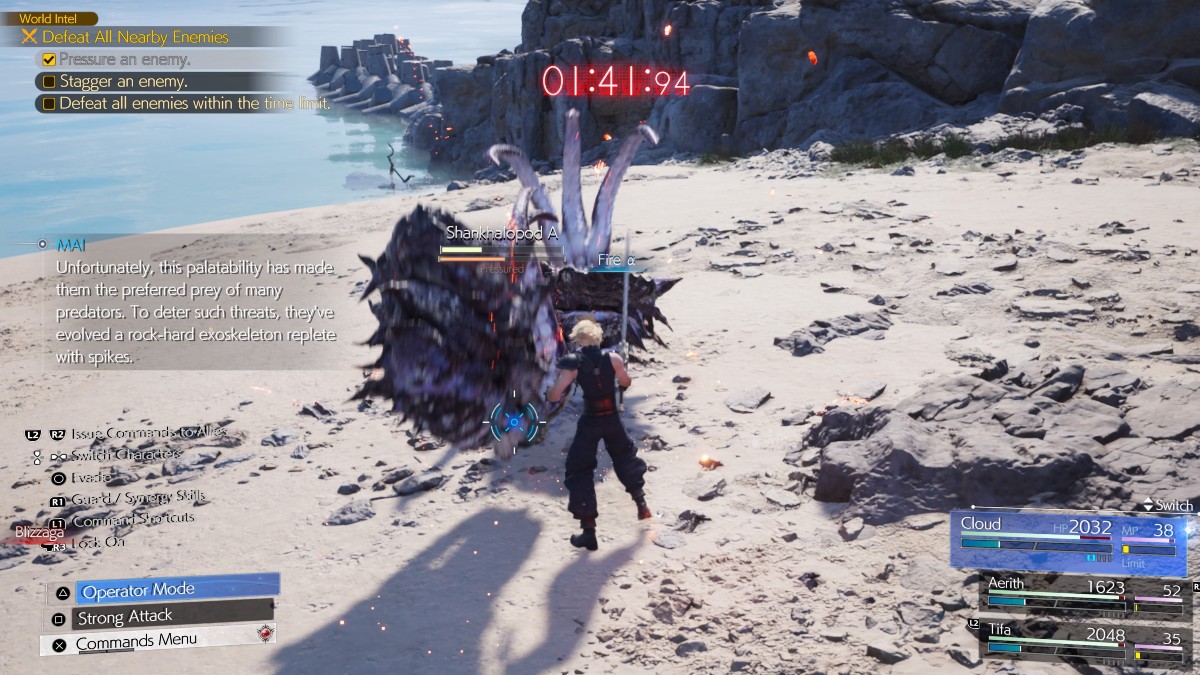 Comment faire pression sur Shankhalopod dans Final Fantasy 7 Rebirth Pression des shankhalopodes dans FF7 Rebirth.