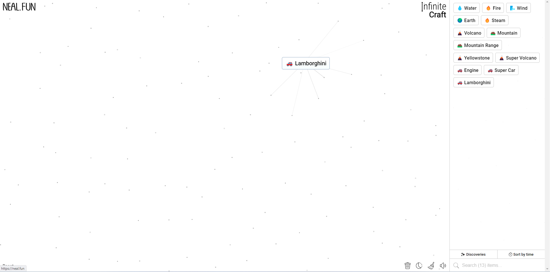 Comment faire une Lamborghini dans Infinite Craft Recette de Lamborghini Infinite Craft