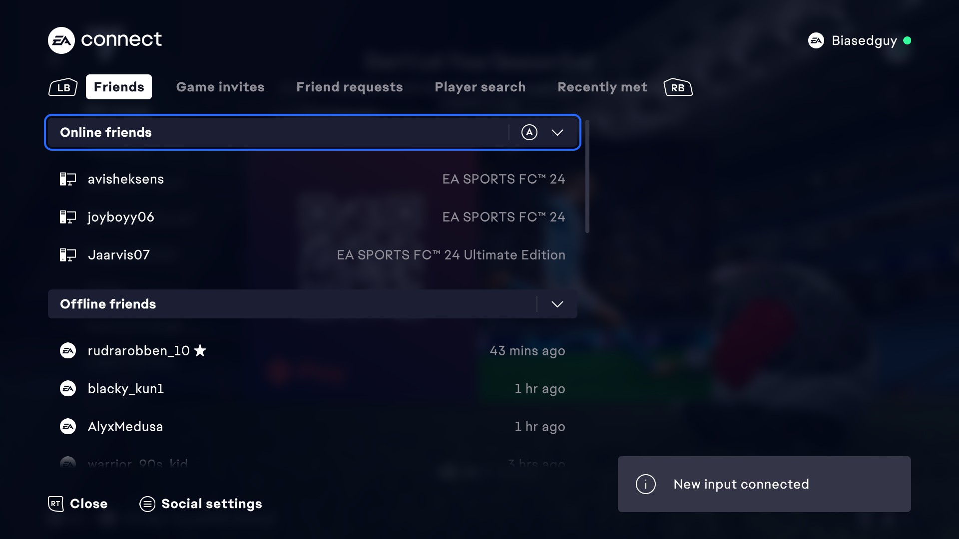 Comment jouer en coop dans EA FC 24 Onglet EA FC 24 Social