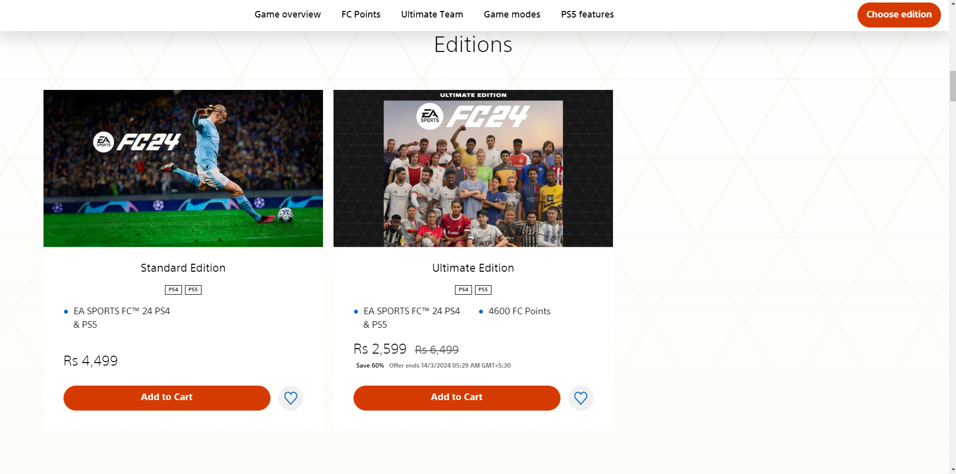 Comment mettre a niveau EA FC 24 de la version Mise à niveau de l’EA FC 24 PS4 vers PS5