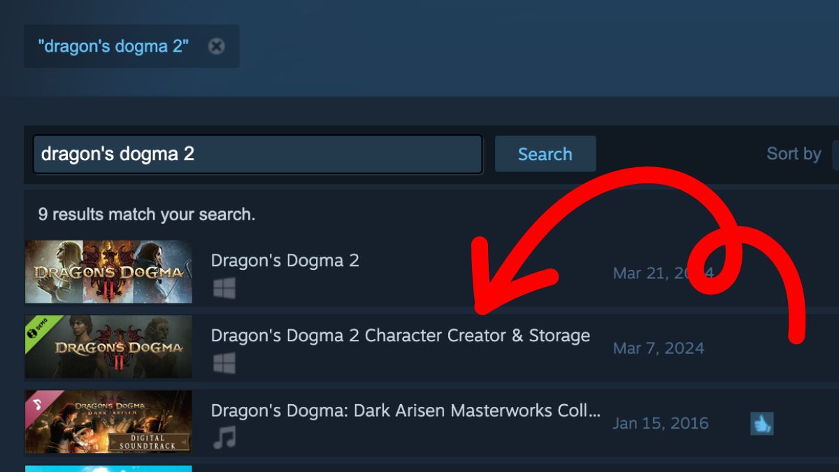 Comment telecharger le createur et le stockage de personnages de Capture d’écran de Dragon’s Dogma 2 Character Creator & Storage sur Steam.