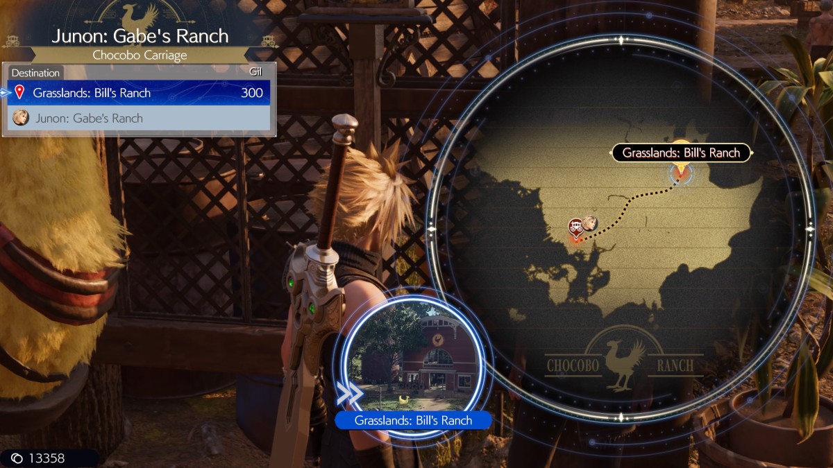 Comment voyager entre les regions dans Final Fantasy 7 Rebirth Chariot de chocobo dans Final Fantasy 7 Rebirth.