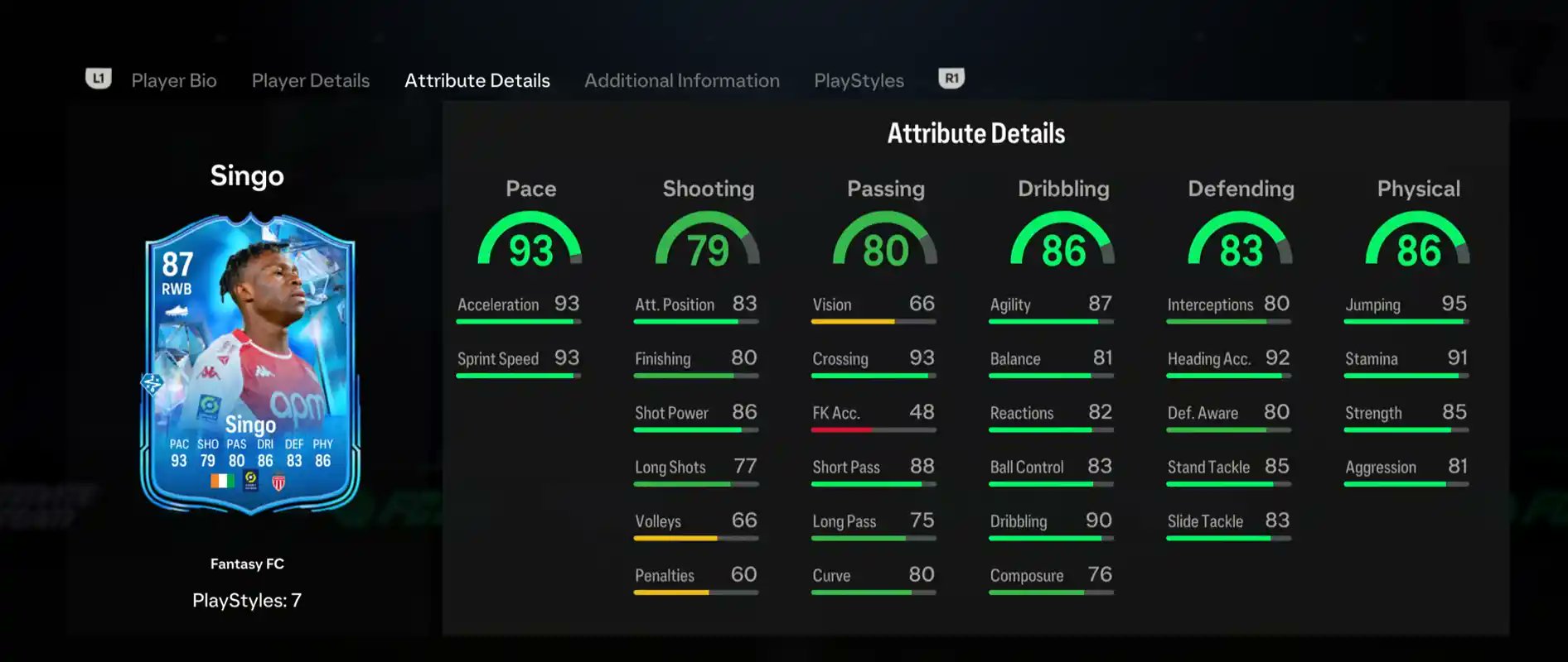 EA FC 24 Comment completer le DCE Wilfried Singo EA FC 24 Wilfried Singo FC Fantasy SBC statistiques