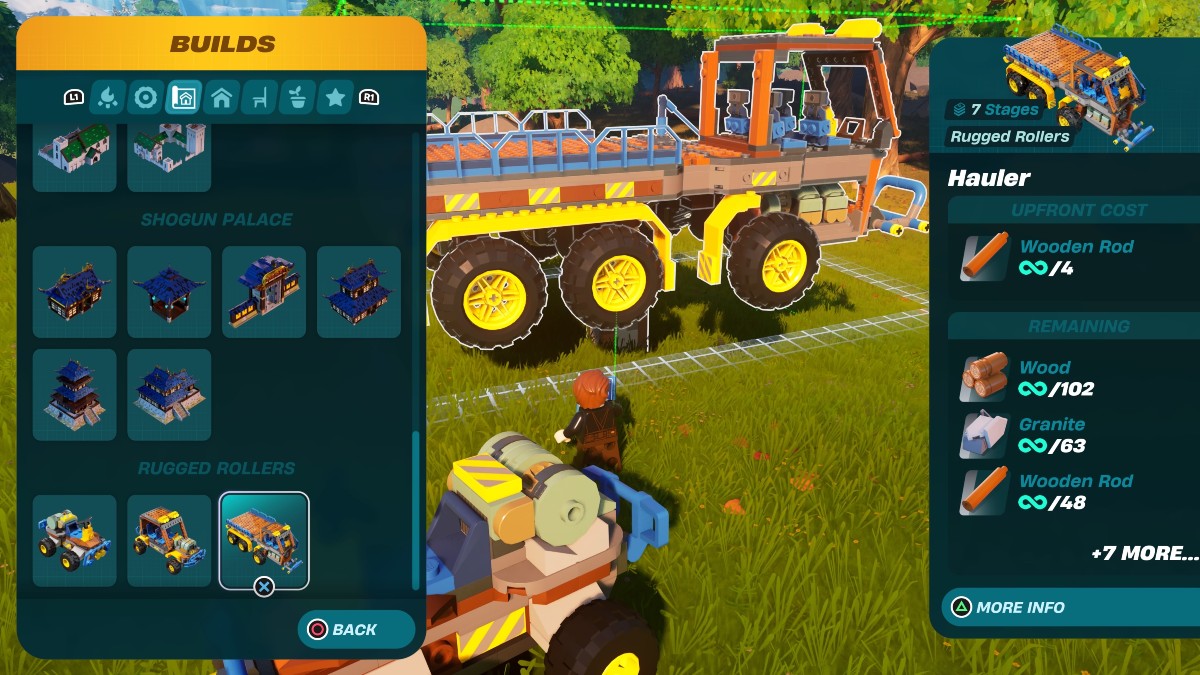 Tous les vehicules de LEGO Fortnite repertories Liste des véhicules dans LEGO Fortnite