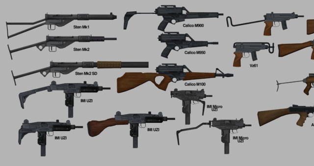1712772811 802 Project Zomboid Toutes les armes du pack darmes Britas Projet Zomboid Britas SMG 2
