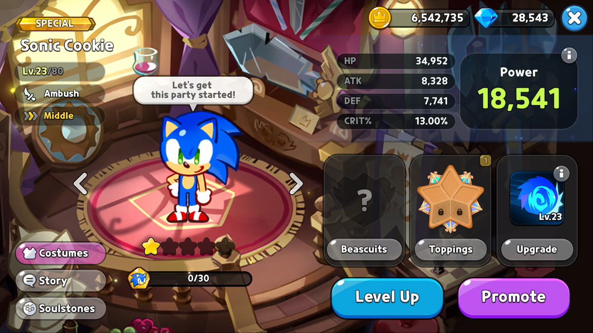 1713281772 185 Cookies les plus rares dans Cookie Run Kingdom repertories Sonic Cookie dans Cookie Run Kingdom.
