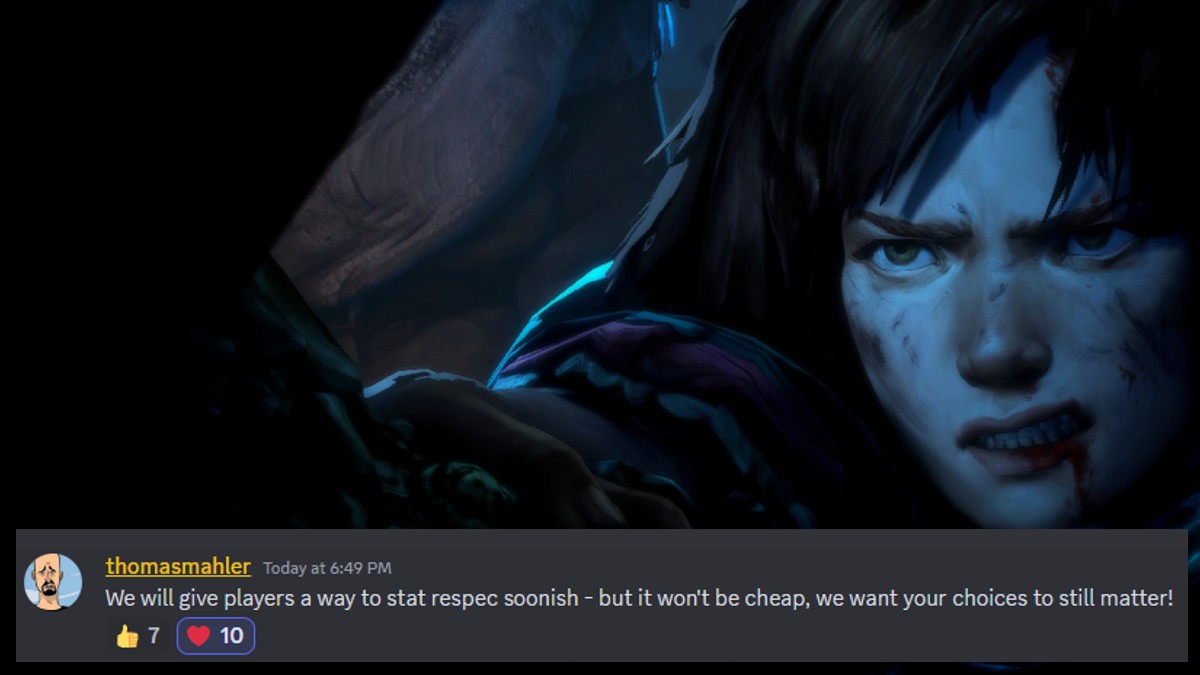 1713537797 440 Comment respecialiser les statistiques dans No Rest for the Wicked Réponse de la communauté Discord à propos de la mise à jour de la respécialisation des statistiques.