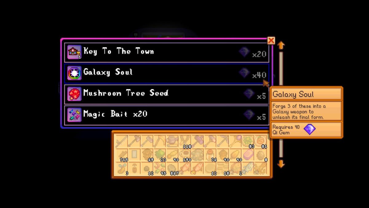 1713978698 494 Comment obtenir des ames galactiques dans Stardew Valley Chambre Stardew Valley Qi