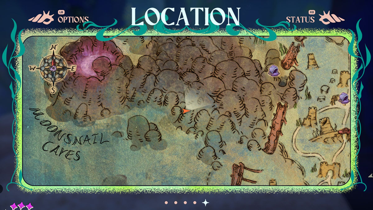 Comment debloquer le voyage rapide dans le tresor dun autre Carte du domaine de l’escargot de la lune au trésor d’un autre crabe