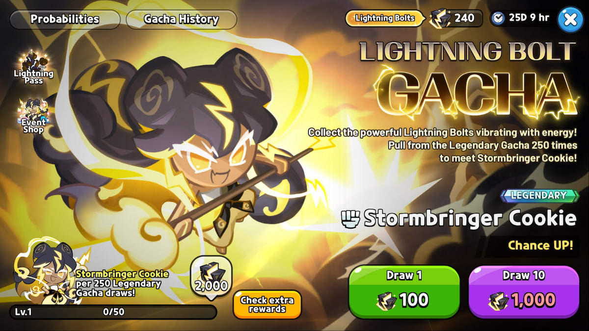 Comment obtenir Stormbringer Cookie dans Cookie Run Kingdom Stormbringer Cookie Gacha dans le royaume de Cookie Run.