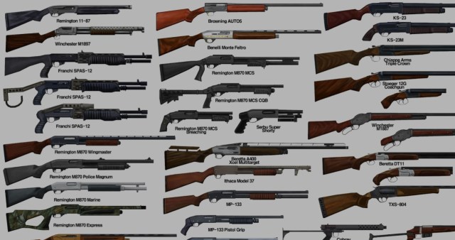 Project Zomboid Toutes les armes du pack darmes Britas Fusils à pompe Project Zomboid Britas