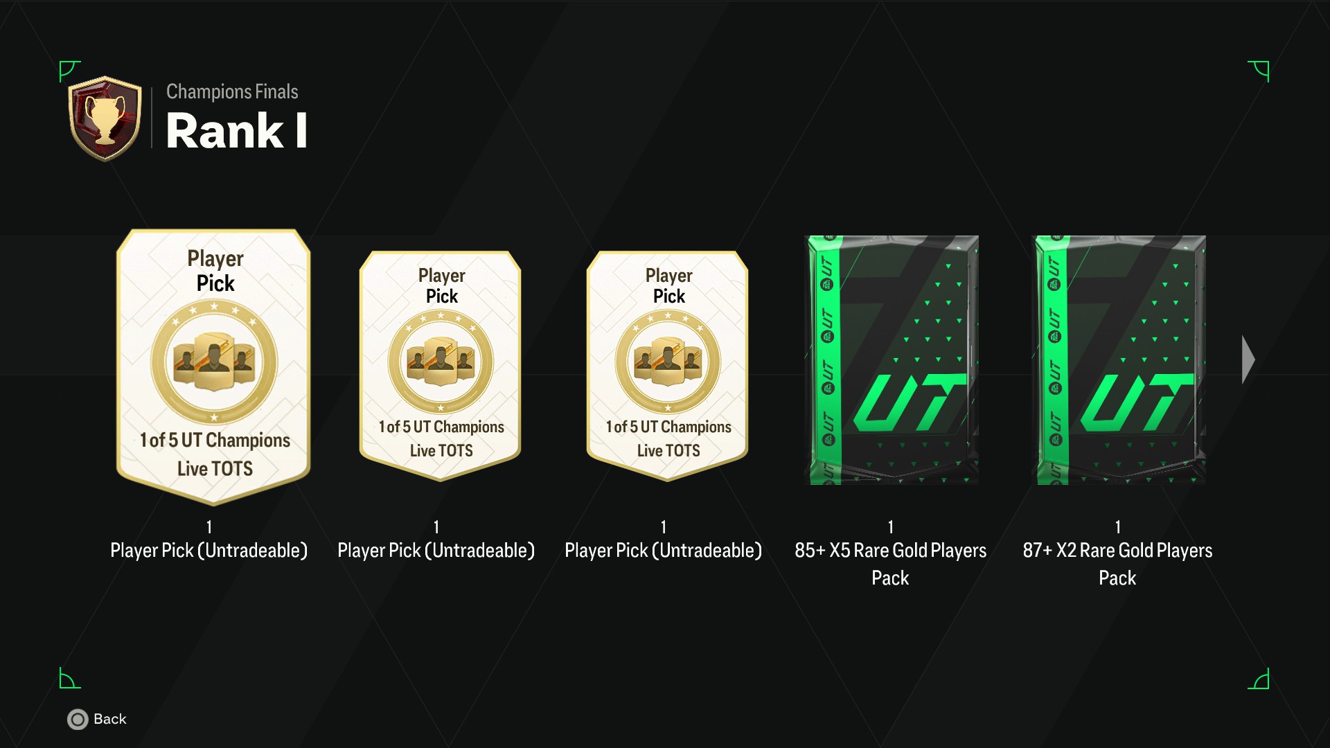 Recompenses de The Finals des champs TOTS de lEA FC Récompenses de The Finals des Champs EA FC 24