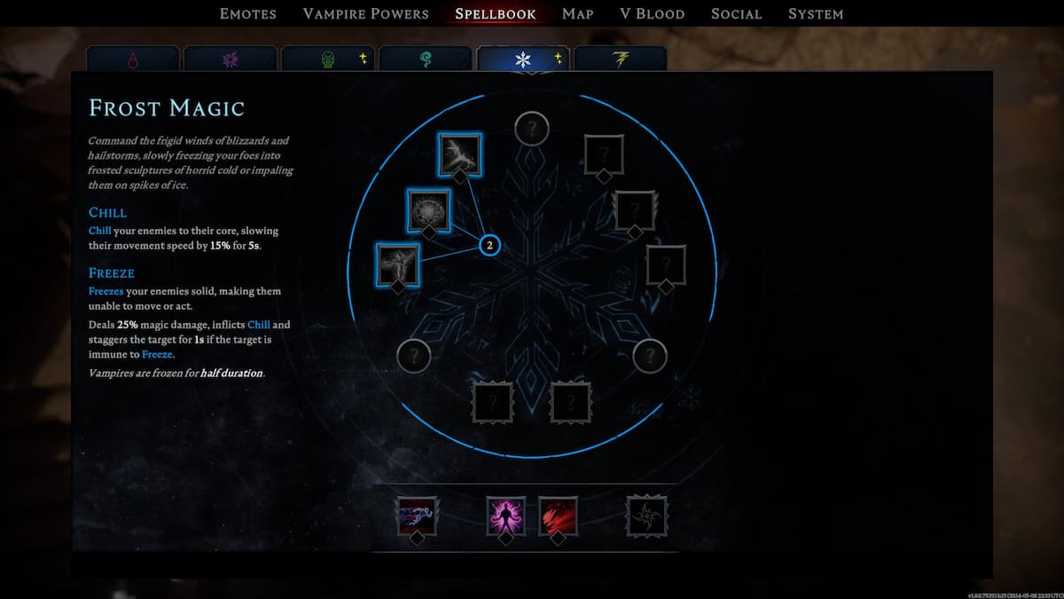 1715355222 770 Comment respecialiser les points de sort dans V Rising Respécialisation des points de sort dans V Rising.