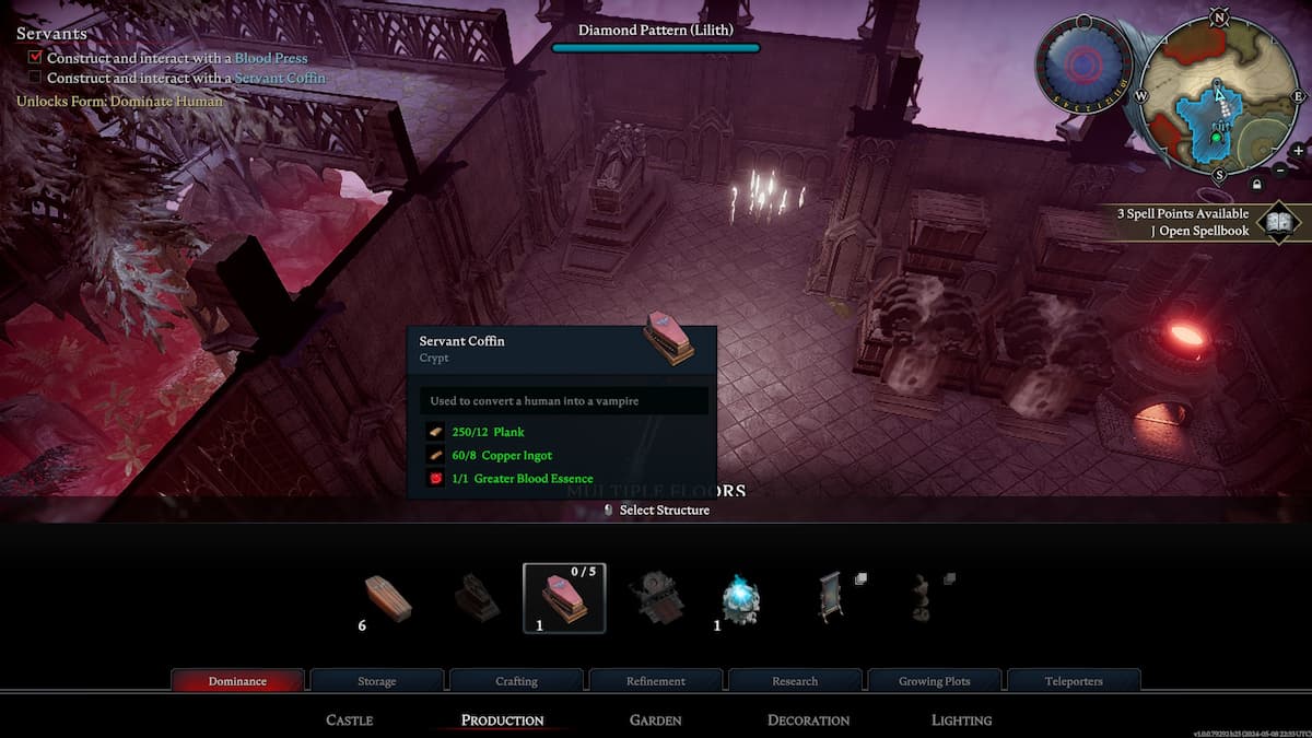 1715358512 752 Comment obtenir plus dessence de sang dans V Rising Cercueil de serviteur dans V Rising.