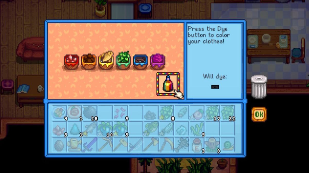 1715792169 131 Comment teindre des vetements dans Stardew Valley Stardew Valley Teinture avec des pots de teinture