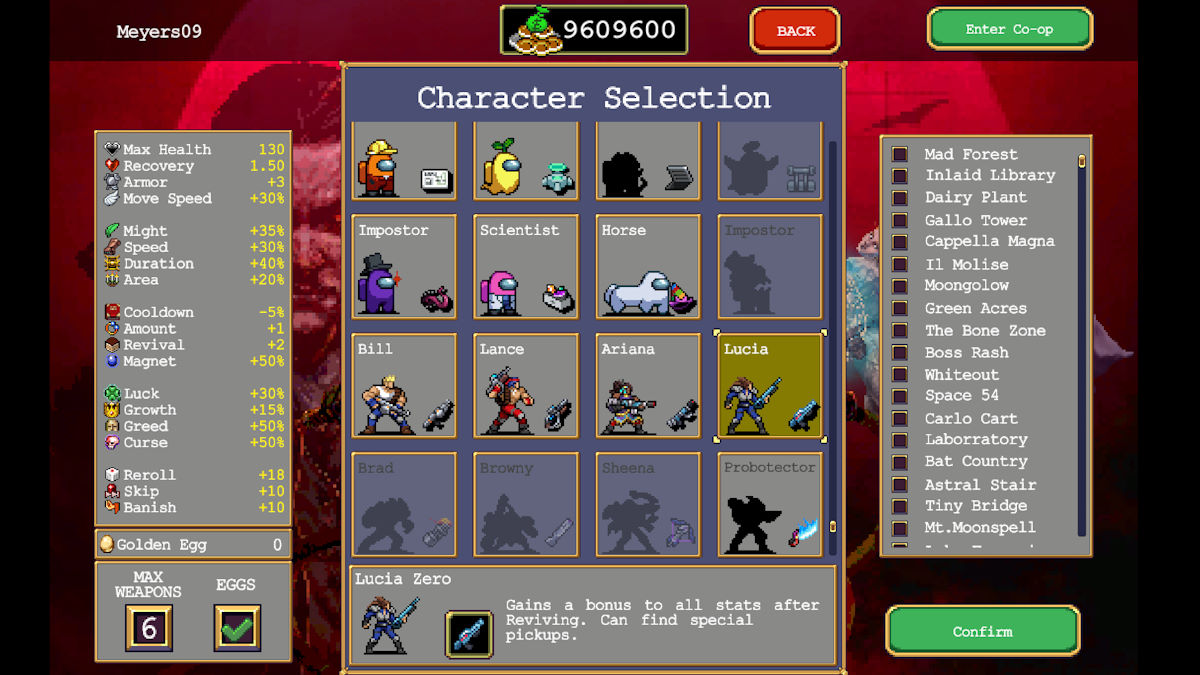 Comment debloquer et faire evoluer C U Laser dans Vampire Survivors Vampire Survivors Operation Guns DLC C-U-Laser