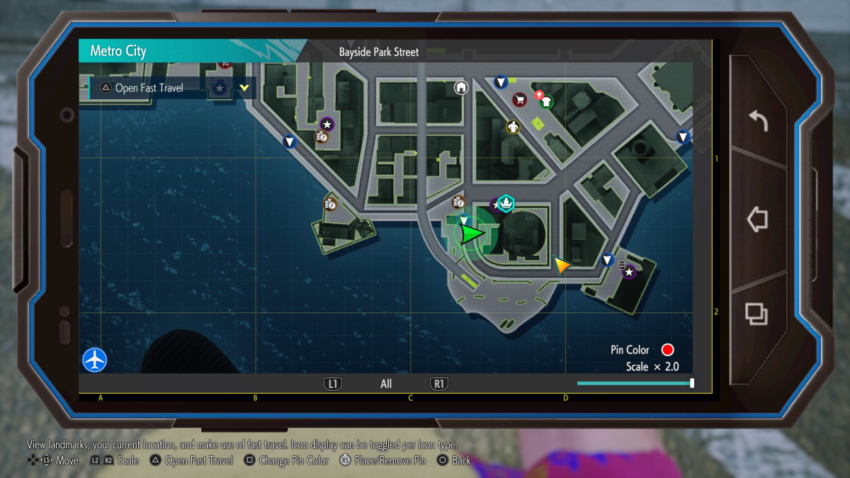 Comment debloquer la tenue 2 dAkuma dans Street Fighter 6 Une capture d’écran de Street Fighter 6 de la carte, montrant l’icône de quête Master of the Styles en sarcelle.